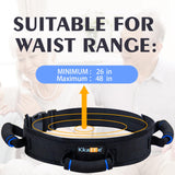 KkaFFe Gait Belt with Handles, Transfer Belt for Elderly, Patient Gait Belts, Transfer Belt Assist, Gait Belts for Seniors, Upgraded Using Rubber Handles (Black-7T)