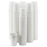 NYHI 300 Pack 6 oz White Paper Disposable Cups Hot Cold Beverage Drinking Cup for Water Juice Coffee or Tea Ideal for Water Coolers Party or Coffee On the Go