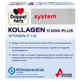 Doppelherz System Collagen 11,000 Plus – With nutrients that contribute to the health of the locomotor system and cell protection – 30 drinking bottles