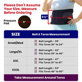 Plus Size Hernia Belt for Men & Women | Post Surgery Abdominal Binder Postpartum Belly Band Belly Wrap | Hysterectomy, Umbilical Inguinal Hernia | Belly Binder & Tummy Tuck | Fajas Para Hombres (XXXL)