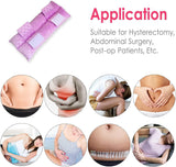 Hysterectomy Pillow Abdominal Post Surgery Pillows with Pocket Comfort for Ice Heat Packs Tummy Tuck Belly Incision Recovery Seatbelt Gifts Women Patients (Lavender)