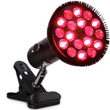 LifePro InfraGlow NIR & Red Light Therapy Lamp - Infrared Red Light Therapy Bulb with 18 LEDs & Clip-On Lamp - at-Home Red Light Therapy for Body, Chronic Pain Relief, Skin Wellness, & Recovery