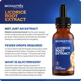 BioMatrix Licorice Root Extract (1200 Drops 2 fl. oz) More Active Ingredient Than Competing Brands (0.87 mg Glycyrrhizin per Drop), Less Doses Needed, Concentrated, Raise Cortisol, Energy