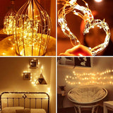 4 Pack Fairy Lights Battery Operated with Remote Control Timer, LED String Lights Outdoor Indoor, 8 Mode Twinkle Lights for Christmas Party Wedding Birthday Bedroom Décor (Warm White)