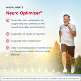Jarrow Formulas Neuro Optimizer - 120 Capsules, Pack of 2 - Brain Health & Antioxidant Support - Includes 7 Neuro Nutrients - Gluten Free - 60 Total Servings