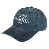 Kamala Harris 2024 Hat Kamala Harris Baseball Cap Show Support for Kamala Harris for Men and Women Adjustable Trucker Cap Navy Blue