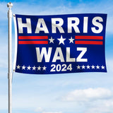 Harris Waltz 2024 Flag - 3x5Ft Outdoor Garden Flag Kamala Harris for President FlagYard Sign Garden Flag Double Sided Indoor Outdoor Home Decor