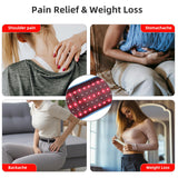 Red Light Therapy, Cordless Infrared Light Therapy Belt with Rechargeable Magnetic Controller, Portable Wireless Belt 660nm&850nm for Body Waist Back Leg Relax Muscle Pain Relief (Upgrade)