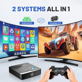 Kinhank Super Console X2 Retro Game Console with 60000+Games,Video Game Console EmuELEC 4.5&Android 9.0 in 1,Compatible with 65+ Emulators,2 Controllers