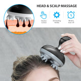COMFIER Electric Scalp Massager Hair Growth, Cordless Head Massager Scalp Stress Relax, Waterproof Handheld Hair Scratcher with 84 Silicone Nodes, Valentine's Day Gift for Men Women