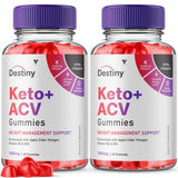 (2 Pack) Destiny Keto ACV Gummies Advanced Weight Vitamin Loss, Destiny Keto Gummies Apple Cider Vinegar Folate Supplement 1000MG, Keto Destiny Vitamin B12 B6 Beet Root Folic Acid (120 Gummies)