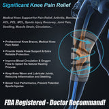 NEENCA Knee Brace for Knee Pain Relief, Medical Knee Support with Patella Pad & Side Stabilizers, Compression Knee Sleeve for Meniscus Tear, ACL, Arthritis, Joint Pain, Runner, Sport- FSA/HSA APPROVED