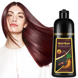 Fvquhvo Cherry Brown Hair Color Shampoo for Women and Men, Instant Brown Hair Dye Shampoo 3 in 1, Shampoo Hair Dye Works in Minutes, Long Lasting Brown Hair Shampoo for All Hair Types