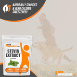 BulkSupplements.com Stevia Extract Powder - Sugar Substitutes - Pure Stevia Powder - Sugar Alternative - Zero Calorie Sweetener - Keto Sweetener - Sugar Substitute for Baking (250 Grams - 8.8 oz)