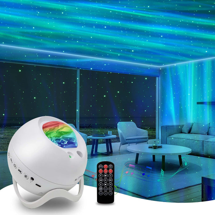 Star Projector,Northern Lights Projector,with Bluetooth Speaker,White Noise