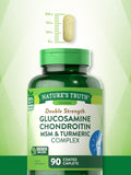 Nature's Truth Glucosamine Chondroitin MSM Complex | 90 Caplets | Double Strength Supplement | Non-GMO & Gluten Free