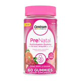 Centrum Prenatal Multivitamin Gummies with DHA and Folic Acid, Mixed Berry and Orange Flavors - 60 Count, 30 Day Supply