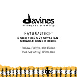 Davines Naturaltech NOURISHING Vegetarian Miracle Conditioner, Moisturize And Hydrate Brittle And Unstructured Hair, Add Softeness While Brightening, 8.84 oz.