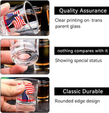 Pekuality Trump Shot Glass 1.5oz-2024 Survived Assassination Shot at Election Rally -Never Surrender - Trump Mug Shot Glass -Small Glass Cups Gift (4 pcs)