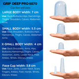Advanced (Hard) Grip 8 PRO 6570 Dynamic Cupping Therapy Set- Clinic/Home Use- Body Cupping Massage Set - Facial Cupping Set- Cellulite Massager- Silicone Cups- Massage Cups Muscles