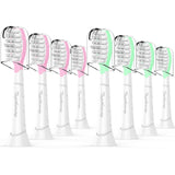 Toptheway Kids Toothbrush Heads for Philips Sonicare: Kids 7+ Standard Sonic Replacement Toothbrush Heads Compatible with Philips Sonicare, Pink Girl Green Boy 8 Pack