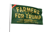 Double Sided Farmers For Trump Flag 2x3FT Trump 2024 Flag President Election Supporter Fans Patriotic MAGA Banner With 2 Brass Grommets Outdoor Indoor (Farmers C, 2x3ft-3ply)