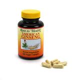 Hsu's Ginseng SKU 1001 | American Ginseng Capsules 100ct| Cultivated Wisconsin American Ginseng direct from Ginseng Gardens | 许氏花旗参丸 | 500 mg 100 ct capsules bottle, B000153QYG