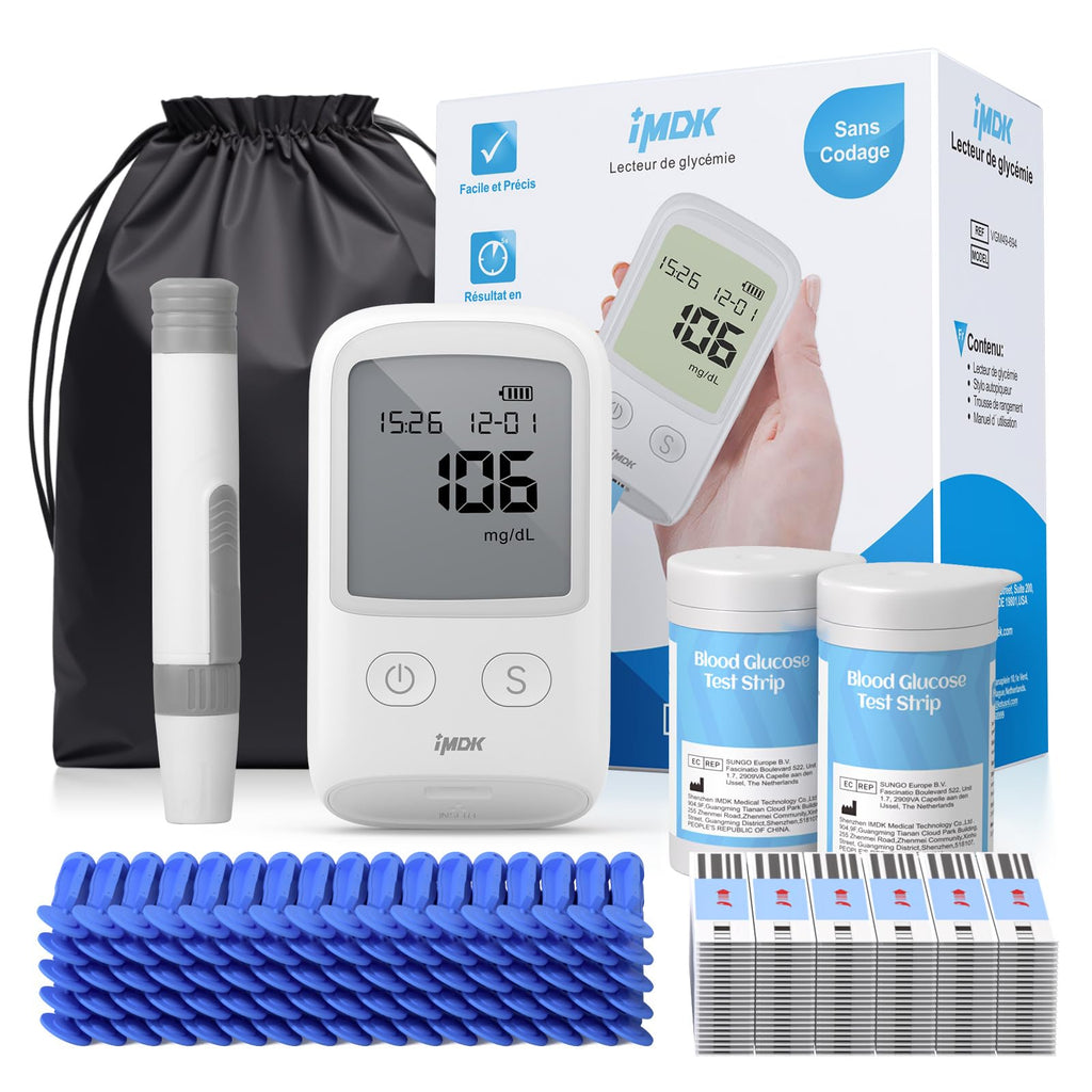 IMDK Blood Glucose Monitor Kit, 𝗖𝗹𝗶𝗻𝗶𝗰𝗮𝗹𝗹𝘆 ...