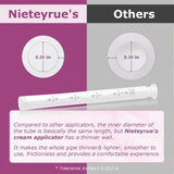 Nieteyrue Updated Vaginial Cream Applicators (40 Packs) Disposable Dosage Markings Plastic Individually Wrapped Fit to Most Cream, Gels, Lub-ric-ants, Feminine Care Vaginial Applicators