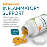 Zahler Inflame-X, Turmeric and More, Supports Healthy Inflammatory Response, 120 Capsules.