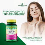 Spring Valley, Biotin 5000mcg, Softgels, 120 Count Hair Skin Nails Health Dietary Supplement + 7 Day Pill Organizer Included (Pack of 1)