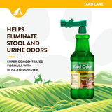 NaturVet – Yard Odor Eliminator – Eliminate Stool and Urine Odors from Lawn and Yard – Designed for Use on Grass, Plants, Patios, Gravel, Concrete & More – 31.6 oz Ready-to-Use with Nozzle