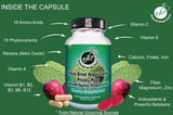 Natural Home Cures Nopal Cactus Capsules - Freeze Dried 60,000 mg Prickly Pear Extract - Supports Metabolic Health & Healthy Lifestyle - Rich in Betalains & Nitrates - Non-GMO | 120 Veggie Caps