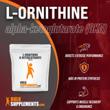 BULKSUPPLEMENTS.COM L-Ornithine Alpha-Ketoglutarate Powder (OKG Powder) - Amino Acid, Nitric Oxide Supplement - Gluten Free - 2000mg per Serving, 250 Servings (500 Grams - 1.1 lbs)