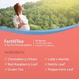 Fairhaven Health FertiliTea | Organic Fertility Tea for Women to Support Reproductive Health* | Prenatal Herbal Tea to Support Menstrual Cycle & Hormone Balance* | Contains Vitex | Mint | 60 Servings
