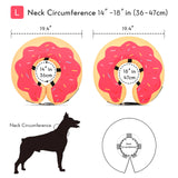 MIDOG Dog Cone, Soft Cone for Dogs After Surgery, Pet Inflatable Collar Protective Recovery Donut Collar to Prevent Pets from Touching Stitches, Wounds, and Rashes - DeepRed,L