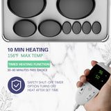 AICNLY Hot Stones Massage Set with Temperature Adjustment-20 Pcs Basalt Hot Stones with Heater Kit, Professional Massage Tool for Spa-Lymphatic Drainage, Relieve Tension and Muscle Pain