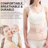 Trendyline Postpartum Belly Band Wrap: Abdominal Binder Post Surgery Postpartum Belly Wrap Post Partum Binder - C Section Recovery Support Belt Postpartum Girdle Stomach Hysterectomy Belly Band