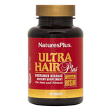 NaturesPlus Ultra Hair, Sustained Release - 60 Vegetarian Tablets - Natural Hair Growth Supplement For Men & Women - Longer, Thicker Hair - Gluten-Free - 30 Servings