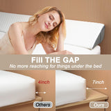 Lvemilio King Size Bed Wedge Pillow for Headboard, Bed Gap Filler, Memory Foam Wedge Pillow, Pillow for Bed Crack, Fill The Gap (0-8") Between Headboard/Wall and Mattress