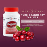 GeriCare Cranberry Supplement, 100 Tablets 450 mg (3)