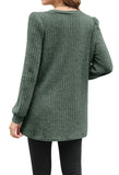 OFEEFAN Green Sweaters for Women Winter Christmas Long Sleeve Tunic Tops to Wear with Leggings M