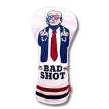 Funny Golf Head Covers Trump Bad Shot Driver Fairway Wood Putter Headcover with Madson Golf Cart Magnet for securing Golf Head Cover, Donald Trump Merchandise, Dad Gifts for Birthday (Driver)