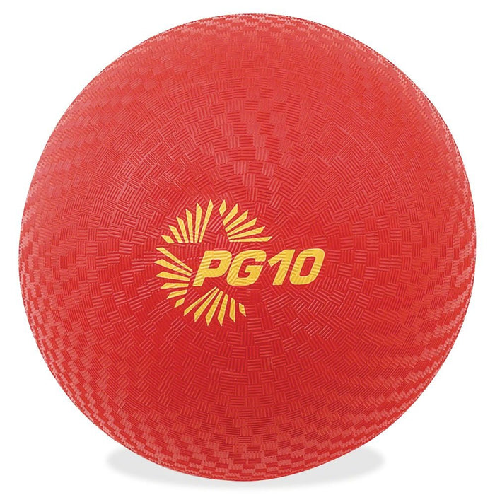 Champion Sports 10 Inch Playground Ball, Red