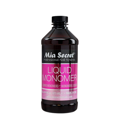 16 oz Mia Secret Liquid Monomer - Professional Acrylic Nail Liquid for Acrylic Powder - EMA monomer - Nail Monomer liquid - ema monomer acrylic nail liquid