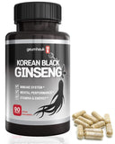 GeumHeuk Korean Black Panax Ginseng Capsule 1000mg - 90 Vegan Capsules Non GMO, High Ginsenosides, High Absorption Rate, Enhance Immunity, Mental Performance, Stamina & Energy, Men & Women