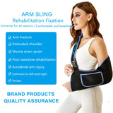 VISKONDA Arm Sling Shoulder Immobilizer - Rotator Cuff Support Brace - Comfortable Medical Sling for Shoulder Injury,Left and Right Arm,Men and Women,for Broken,Dislocated,Fracture,Strain (Medium)