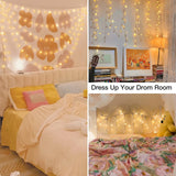 suddus String Lights Indoor Bedroom, 100 Led Globe Fairy Lights Plug in with Remote Timer Connectable, Twinkle Lights for Outdoor, Dorm, Classroom, Patio, Backyard, Living Room, Christmas, Warm White