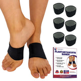 Arch Supports for Plantar Fasciitis Relief | Compression Sleeve Foot Brace For Heel Pain, Bone Spurs, Flat Feet, High Arches | Copper Infused Arch Support Bands for Women & Men Over Socks Fit Most