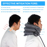 Cervical Neck Traction Device,Neck Stretcher for Neck Pain Relief,Adjustable Inflatable Washable Neck Traction Device for Home Use,Neck Decompression Devices,Neck Brace & Neck Decompression